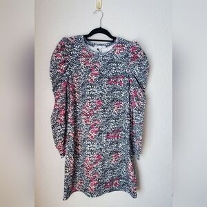 Rebecca Minkoff | Janine Sweatshirt Dress in Fuchsia Multi | Size L | NWT